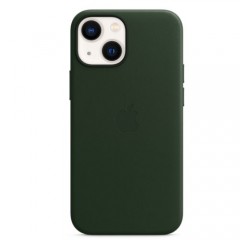 Кожаный чехол MagSafe для iPhone 13, цвет «зелёная секвойя»